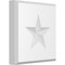 Ekena Millwork Standard Sedgwick Star Rosette With Beveled Edge, 6"W x 6"H x 1"P ROSP060X060X100SDG07 - alternate 1